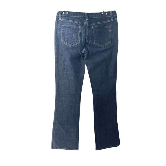 GAP Stretch Bootcut Blue Jeans Womens Size 4 Dark Wash Denim Low Rise Classic - Picture 1 of 5